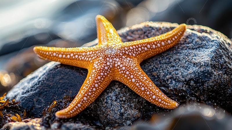 高清大图下载【趣麦麦图】海星沙滩岩石自然风光