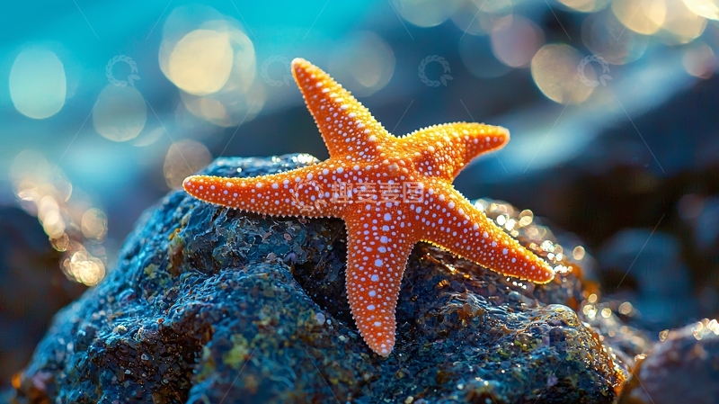 高清大图下载【趣麦麦图】海星岩石背景自然风光