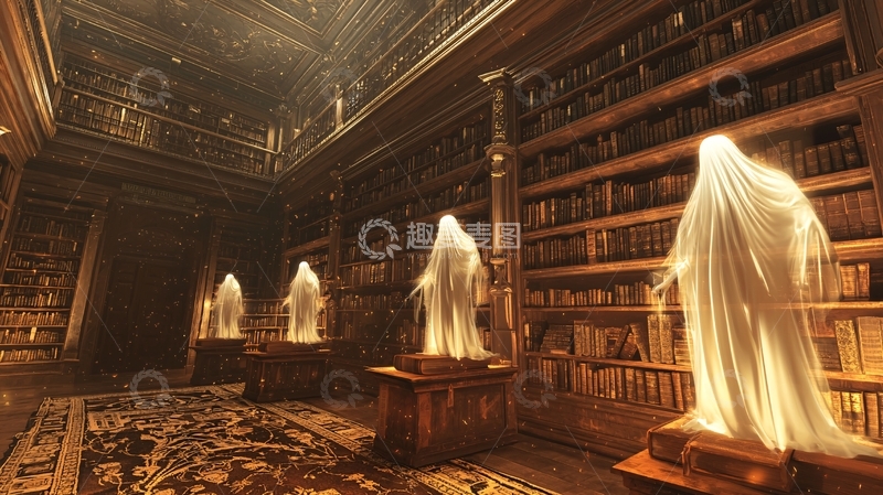 高清大图下载【趣麦麦图】幽灵图书馆高清图片