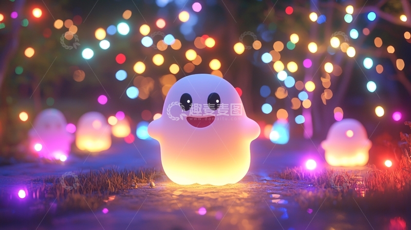 高清大图下载【趣麦麦图】梦幻夜光小精灵灯饰
