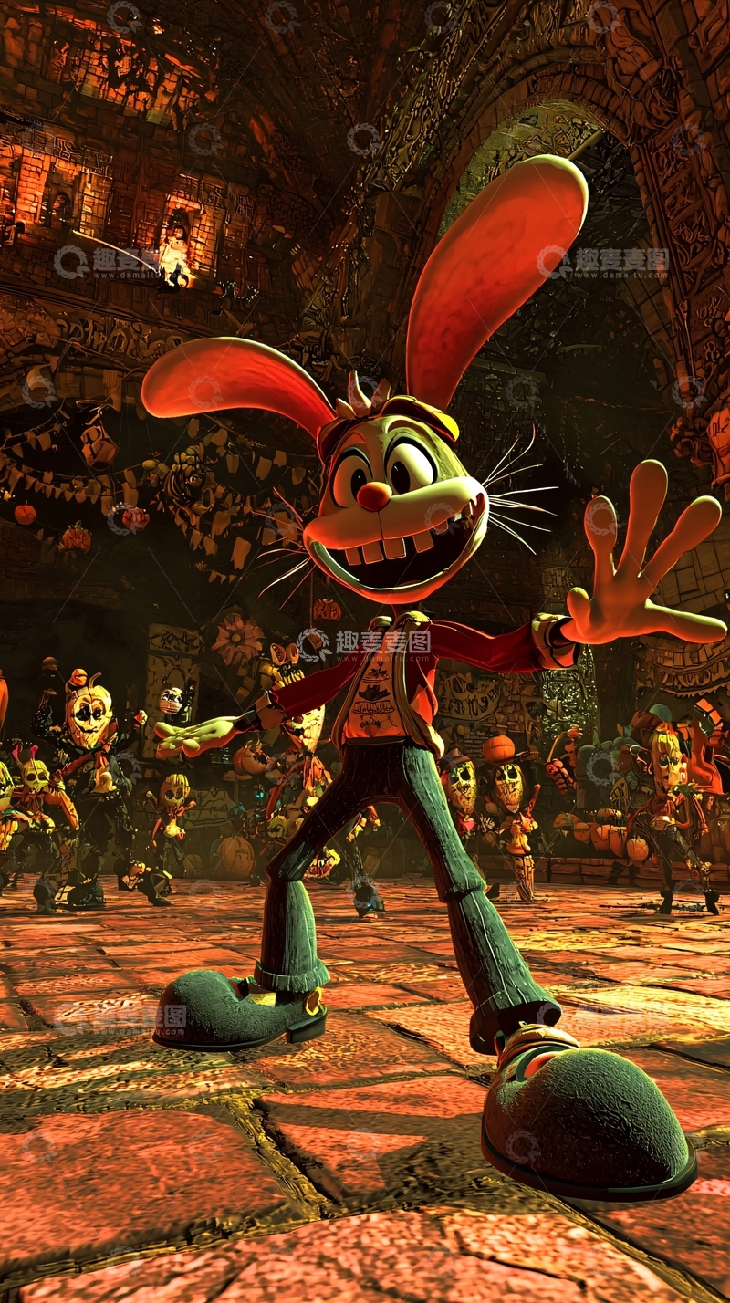 高清大图下载【趣麦麦图】《疯狂兔子》游戏场景