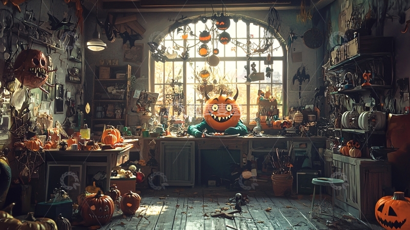 高清大图下载【趣麦麦图】万圣节南瓜工作室