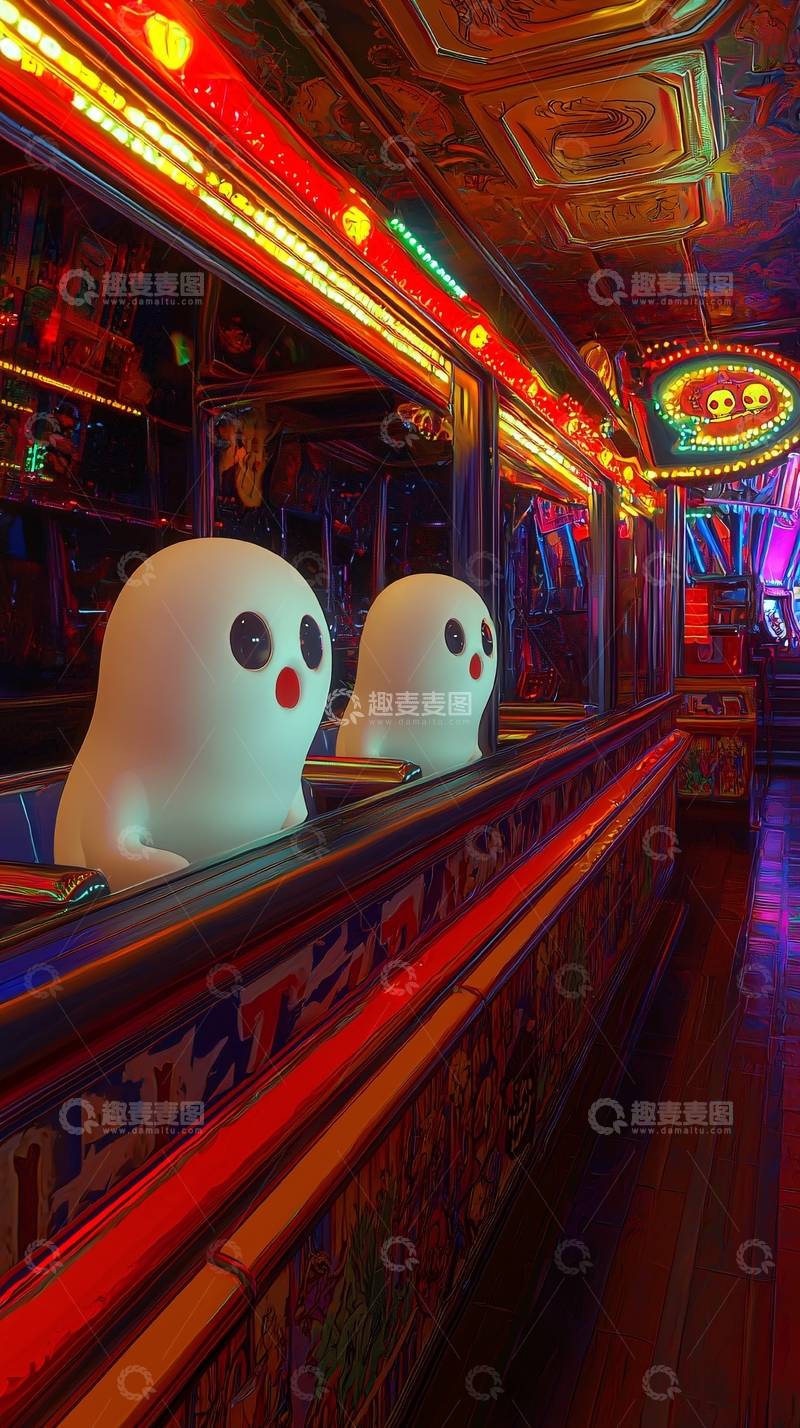 高清大图下载【趣麦麦图】鬼魂游乐园高清图片