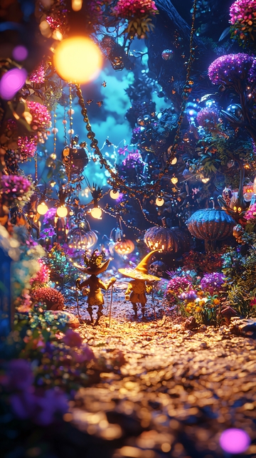 奇幻森林中的魔法小径