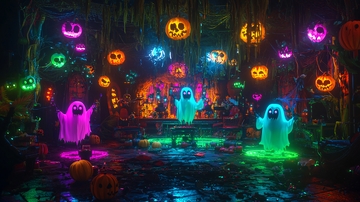 万圣节主题鬼屋场景