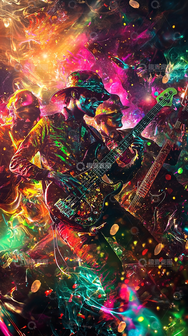 高清大图下载【趣麦麦图】炫彩音乐现场演唱会海报