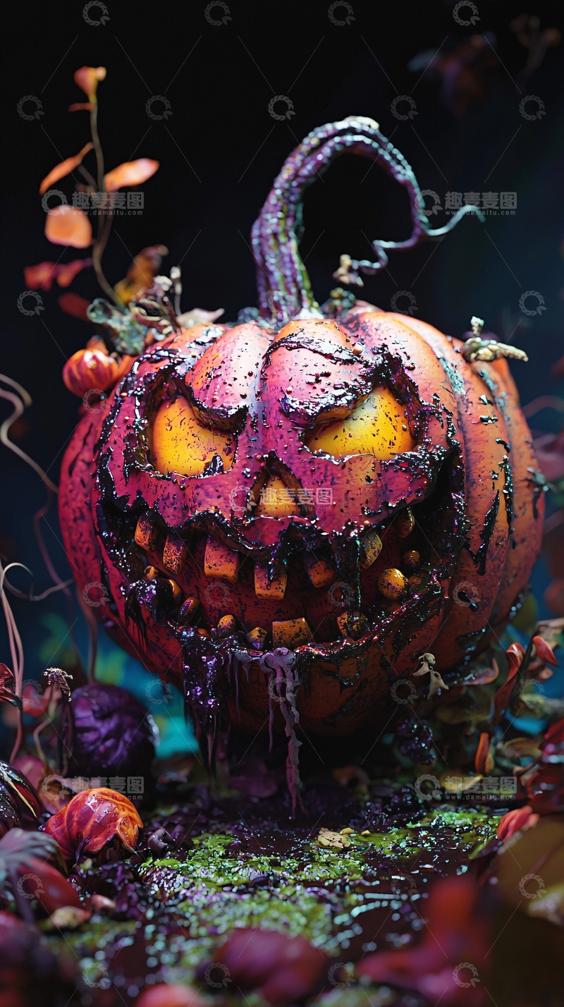 高清大图下载【趣麦麦图】万圣节南瓜灯创意设计