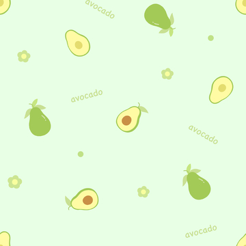 牛油果满印图案