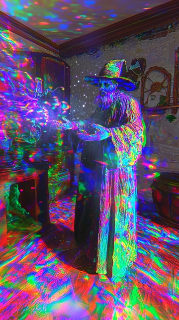 色彩斑斓的奇幻魔法场景