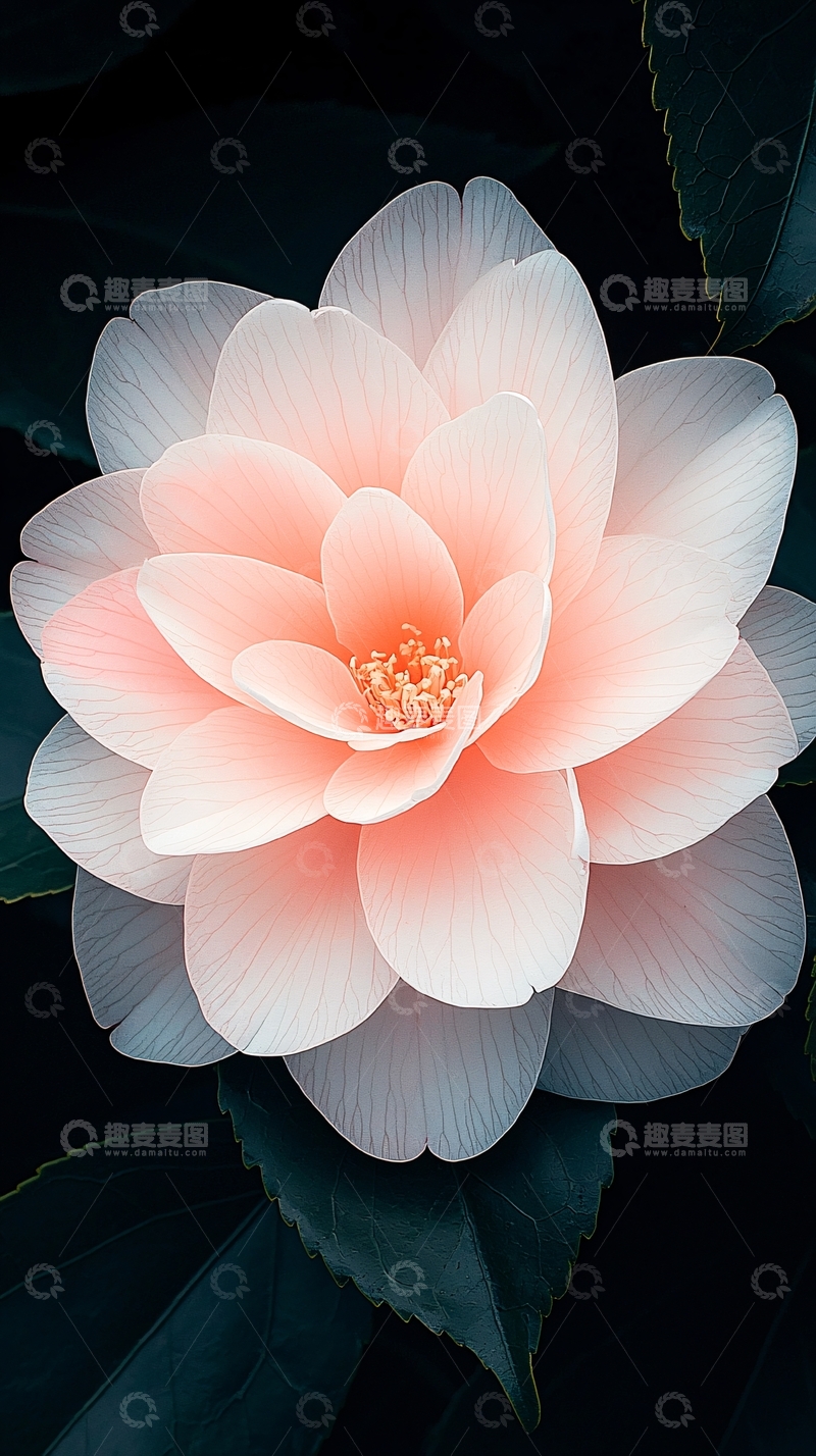 高清大图下载【趣麦麦图】粉色花朵背景素材