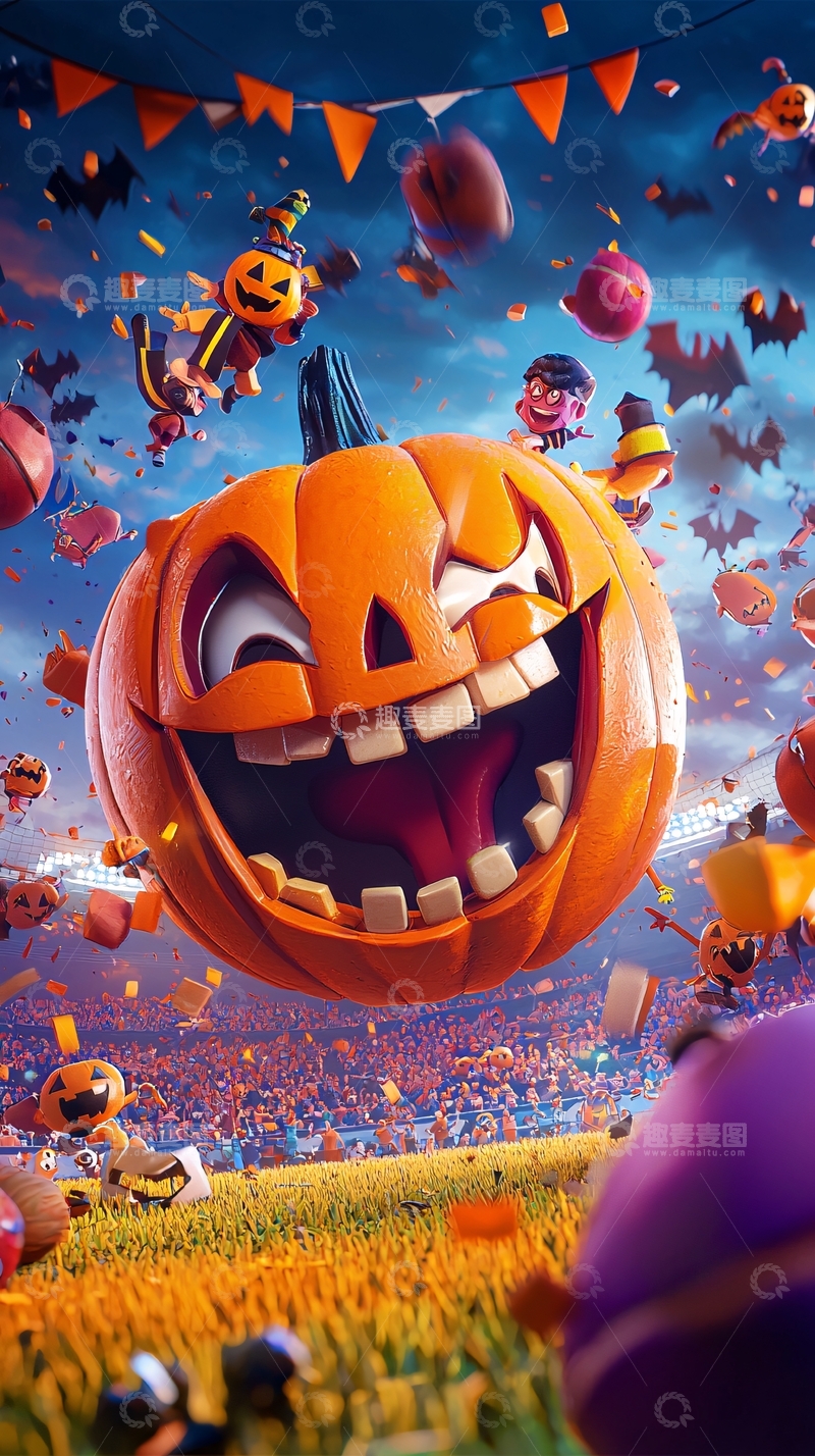 高清大图下载【趣麦麦图】万圣节南瓜派对狂欢