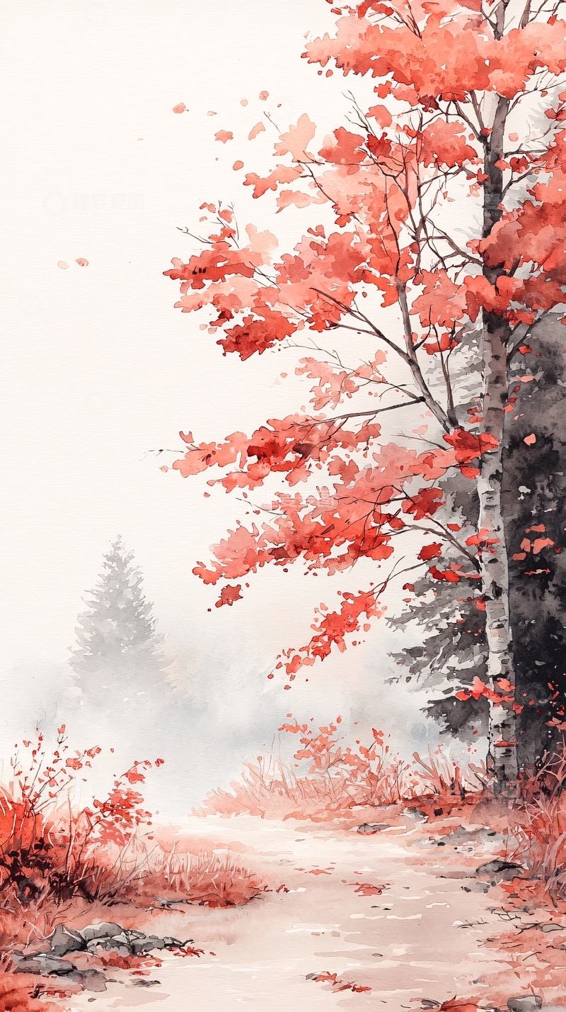 高清大图下载【趣麦麦图】秋日林间小径