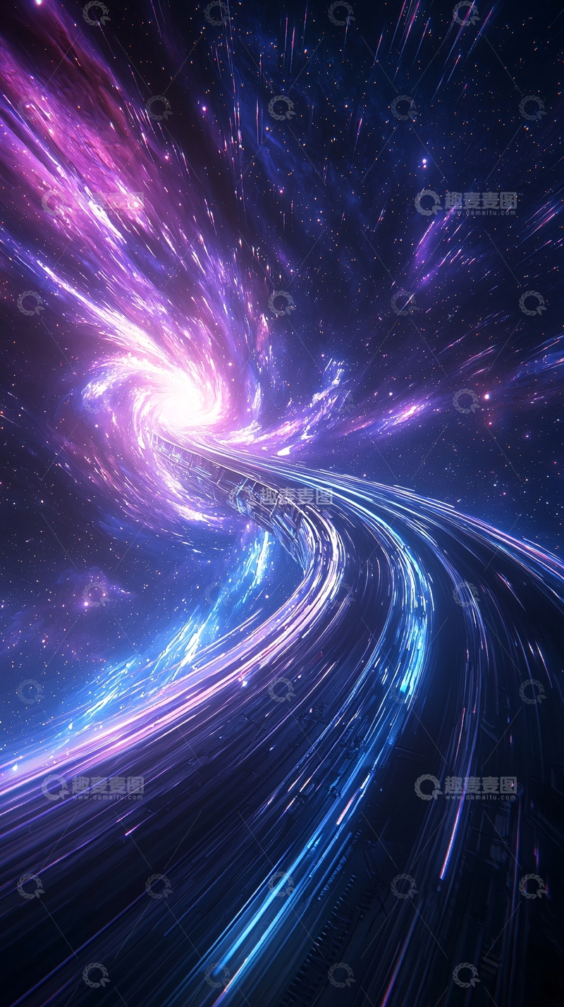 高清大图下载【趣麦麦图】星际穿梭光速旅行