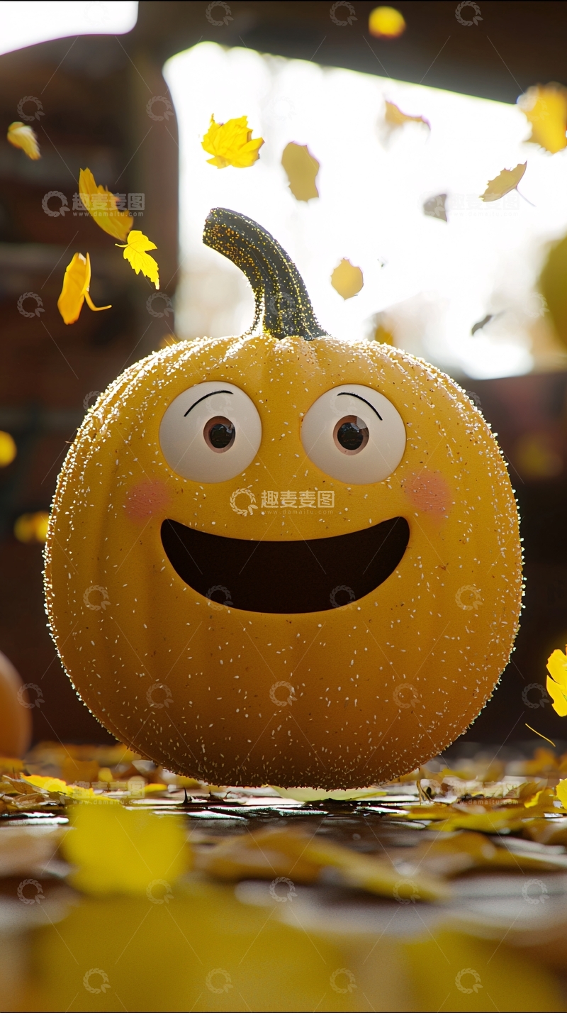 高清大图下载【趣麦麦图】秋天的南瓜表情包