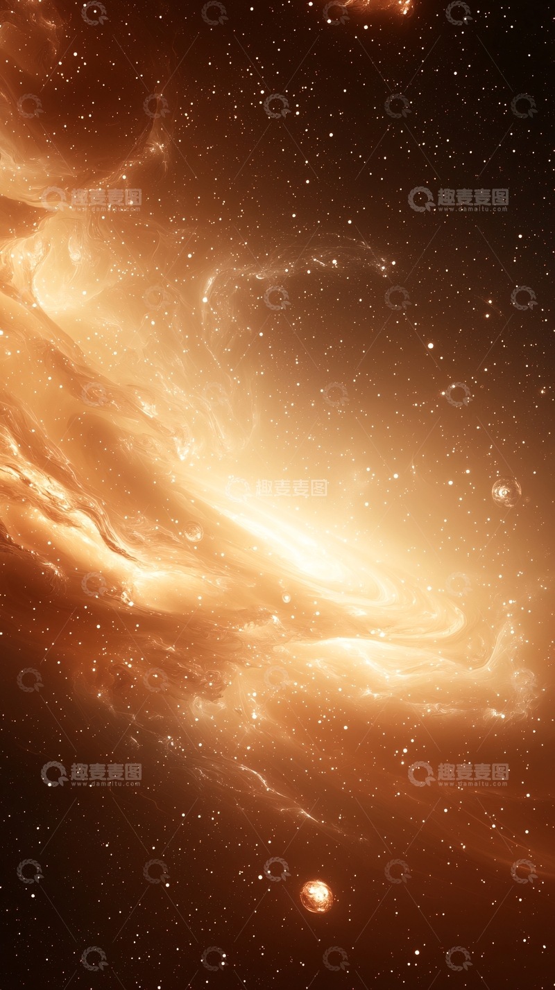 高清大图下载【趣麦麦图】星云与银河系的艺术插画