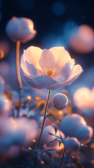 梦幻花海光影之美