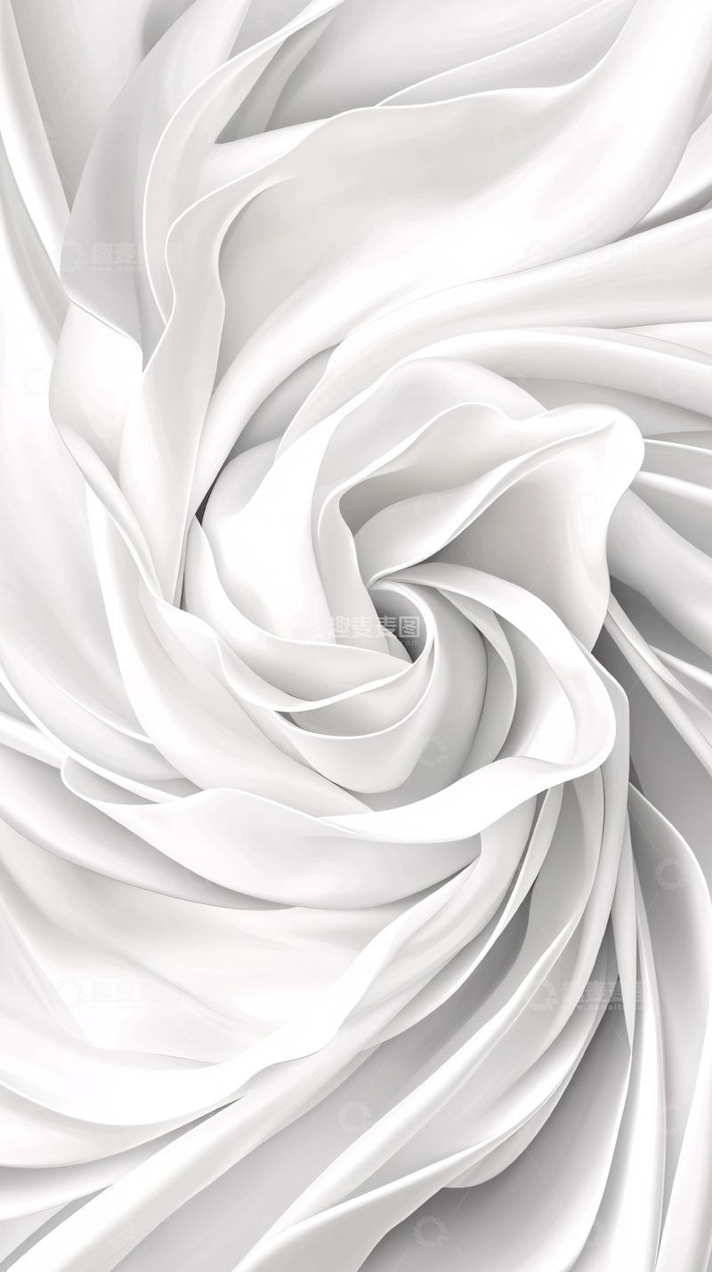 高清大图下载【趣麦麦图】白色丝滑面料纹理背景