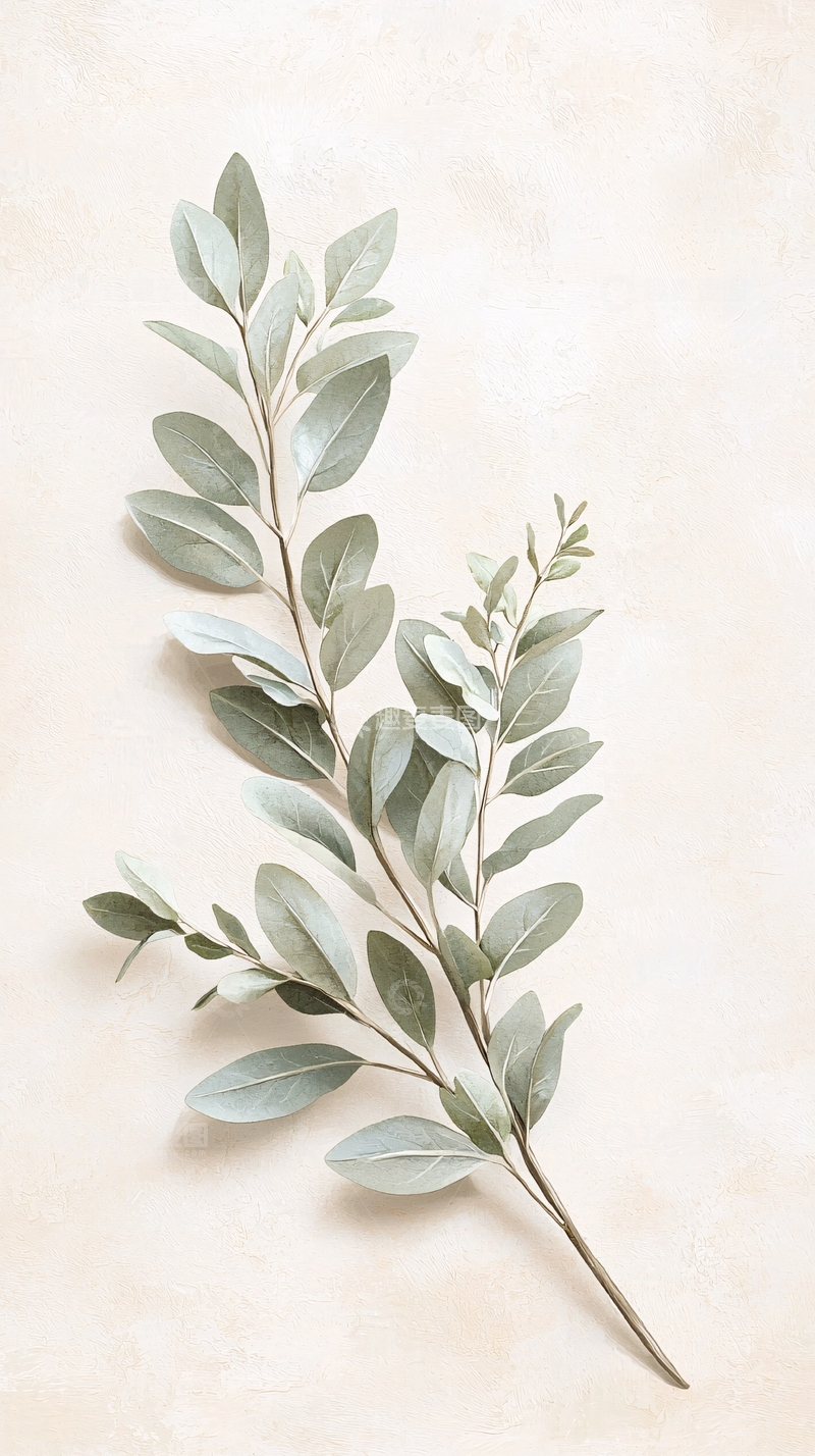 高清大图下载【趣麦麦图】清新自然绿叶植物装饰素材