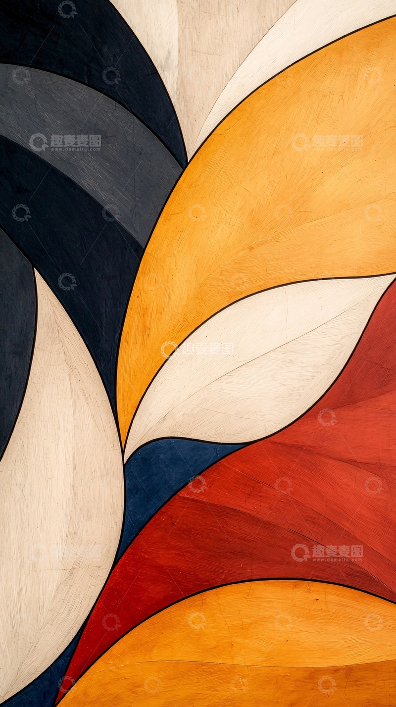 高清大图下载【趣麦麦图】抽象几何木质纹理背景