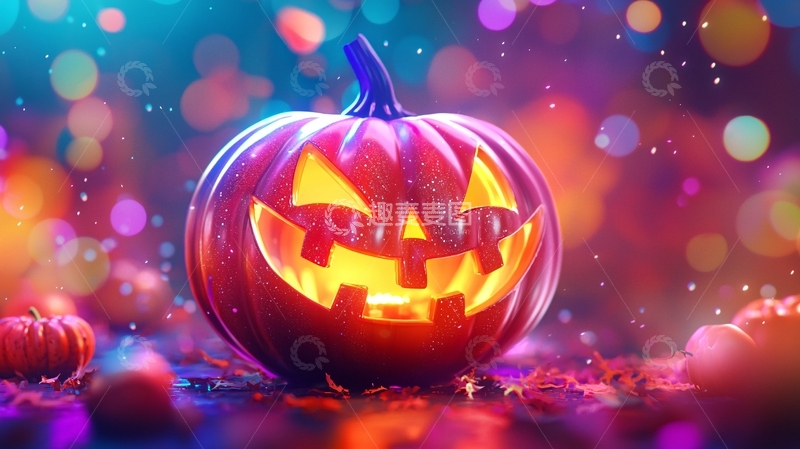 高清大图下载【趣麦麦图】万圣节南瓜灯背景