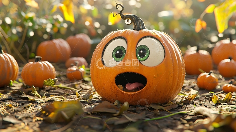 高清大图下载【趣麦麦图】万圣节南瓜表情包