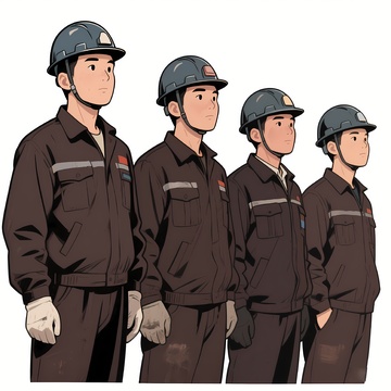 卡通煤矿工人1