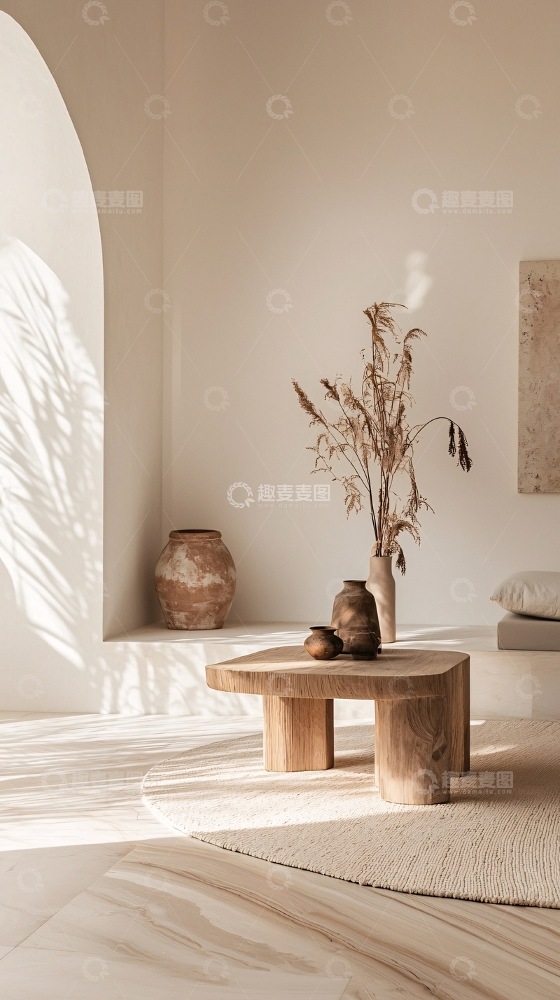 高清大图下载【趣麦麦图】简约自然风客厅装饰设计