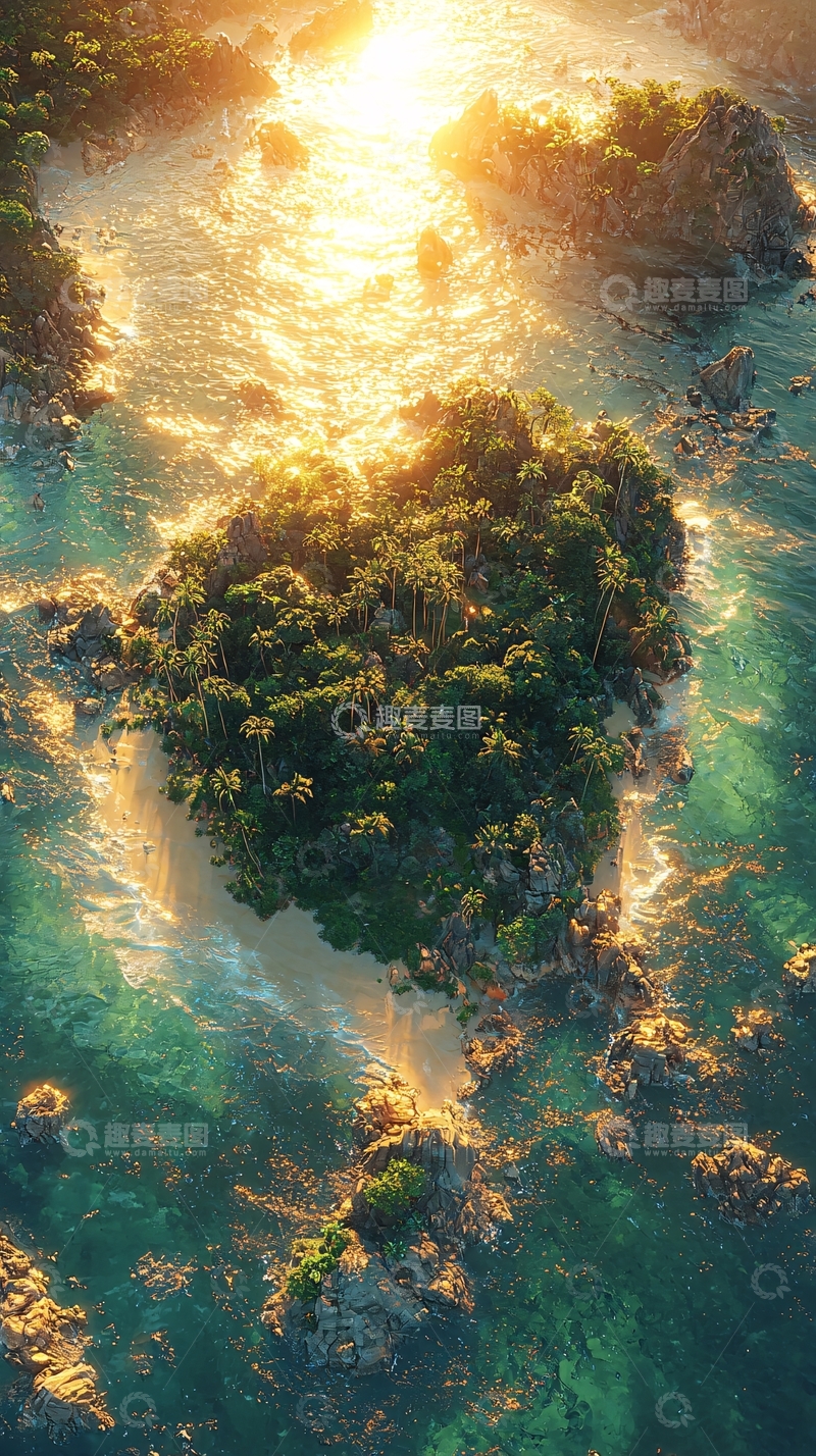 高清大图下载【趣麦麦图】彩虹海岛高清图片