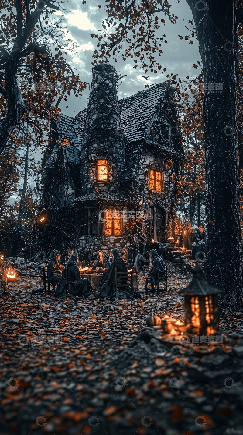 高清大图下载【趣麦麦图】幽灵森林中的神秘聚会