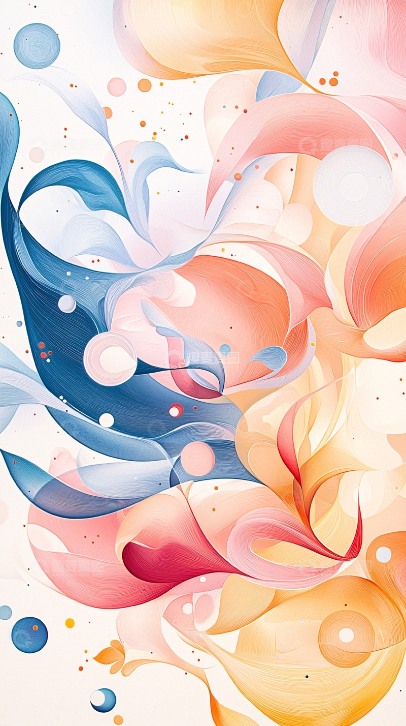 高清大图下载【趣麦麦图】抽象色彩流动艺术背景
