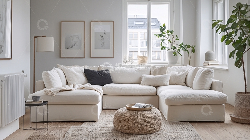 高清大图下载【趣麦麦图】温馨家庭客厅多功能储物设计