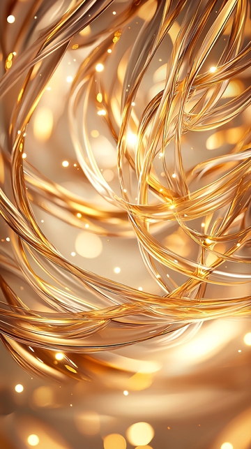 金色丝线缠绕背景