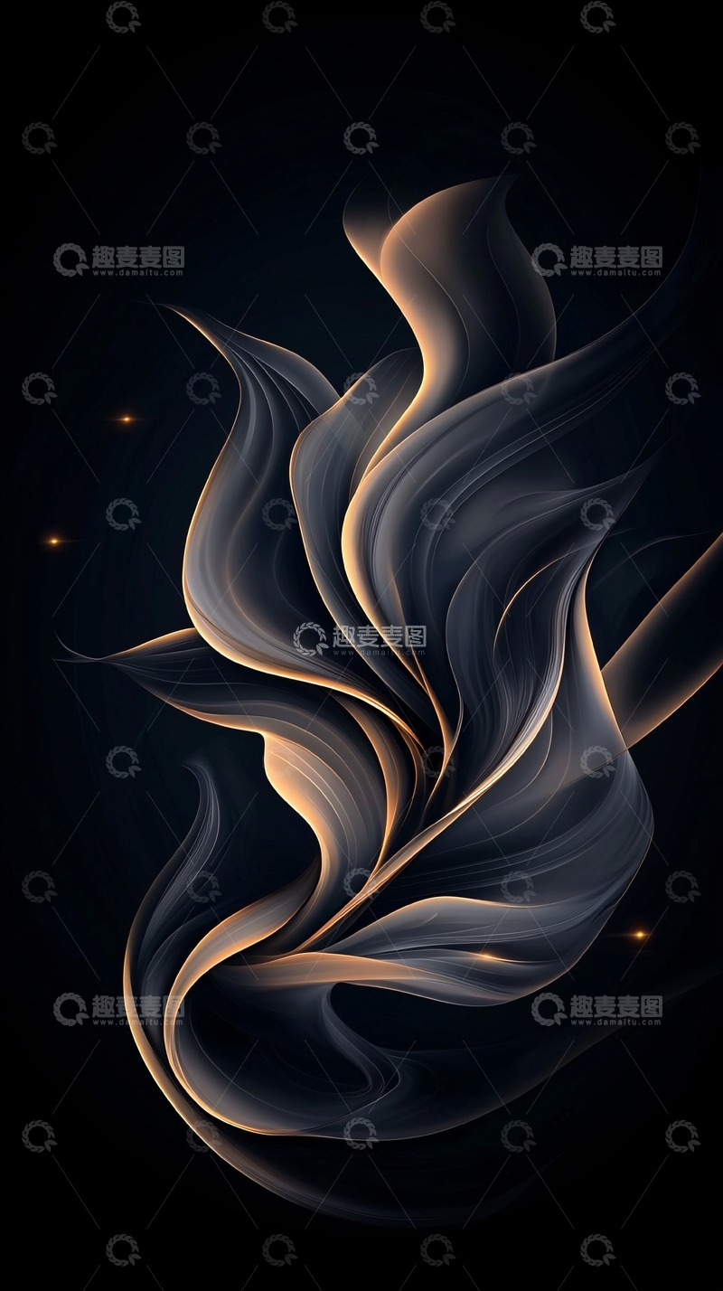 高清大图下载【趣麦麦图】抽象火焰动态背景图