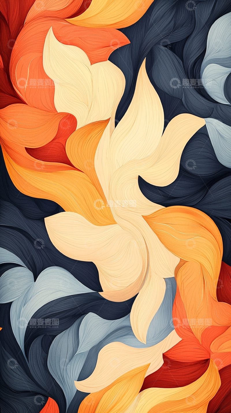 高清大图下载【趣麦麦图】抽象色彩流动艺术背景