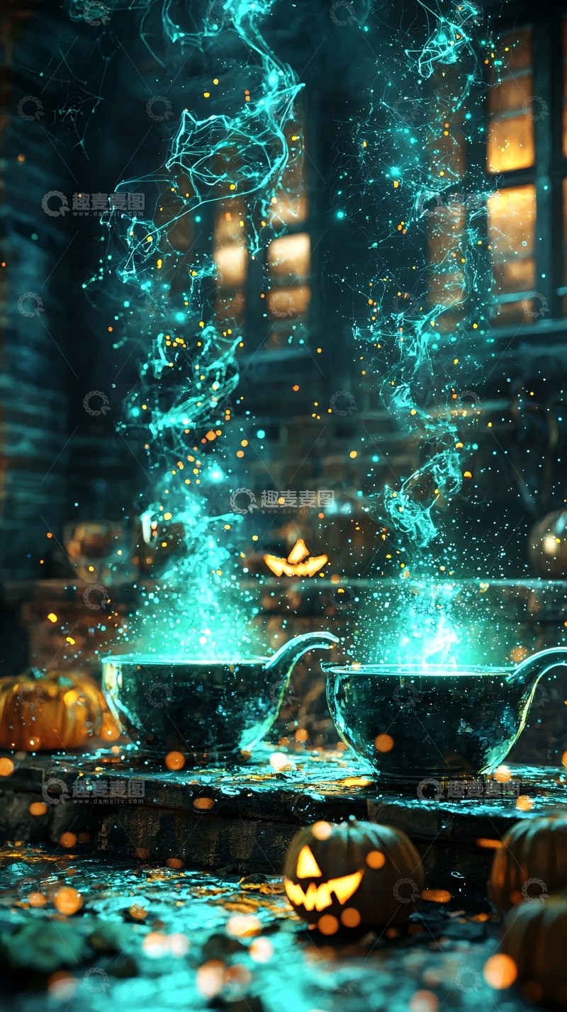 高清大图下载【趣麦麦图】万圣节魔法之夜