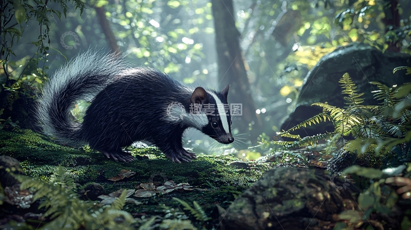 高清大图下载【趣麦麦图】森林中的小动物