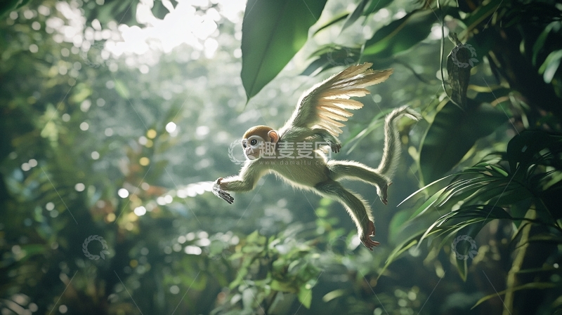 高清大图下载【趣麦麦图】飞猴丛林探险
