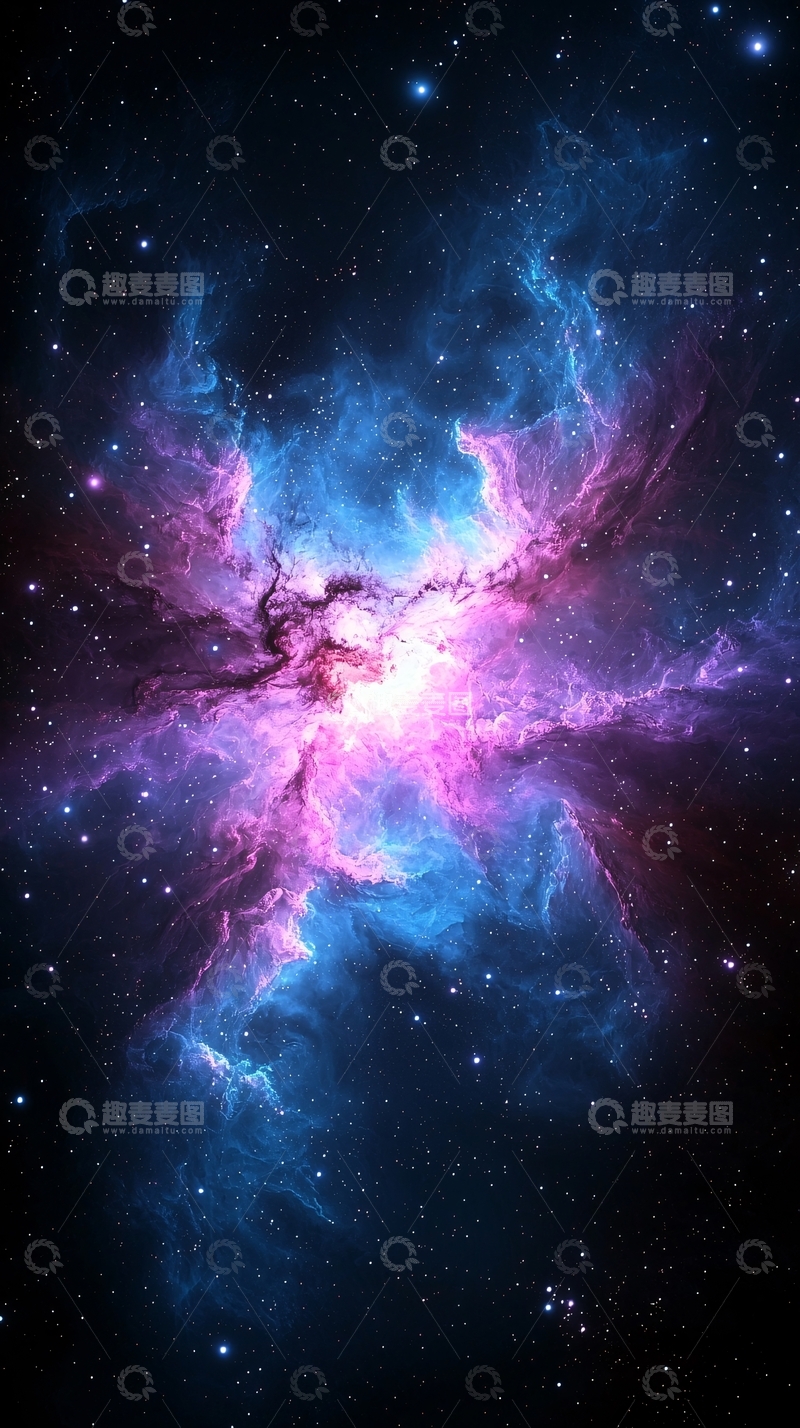 高清大图下载【趣麦麦图】星云宇宙星空背景图