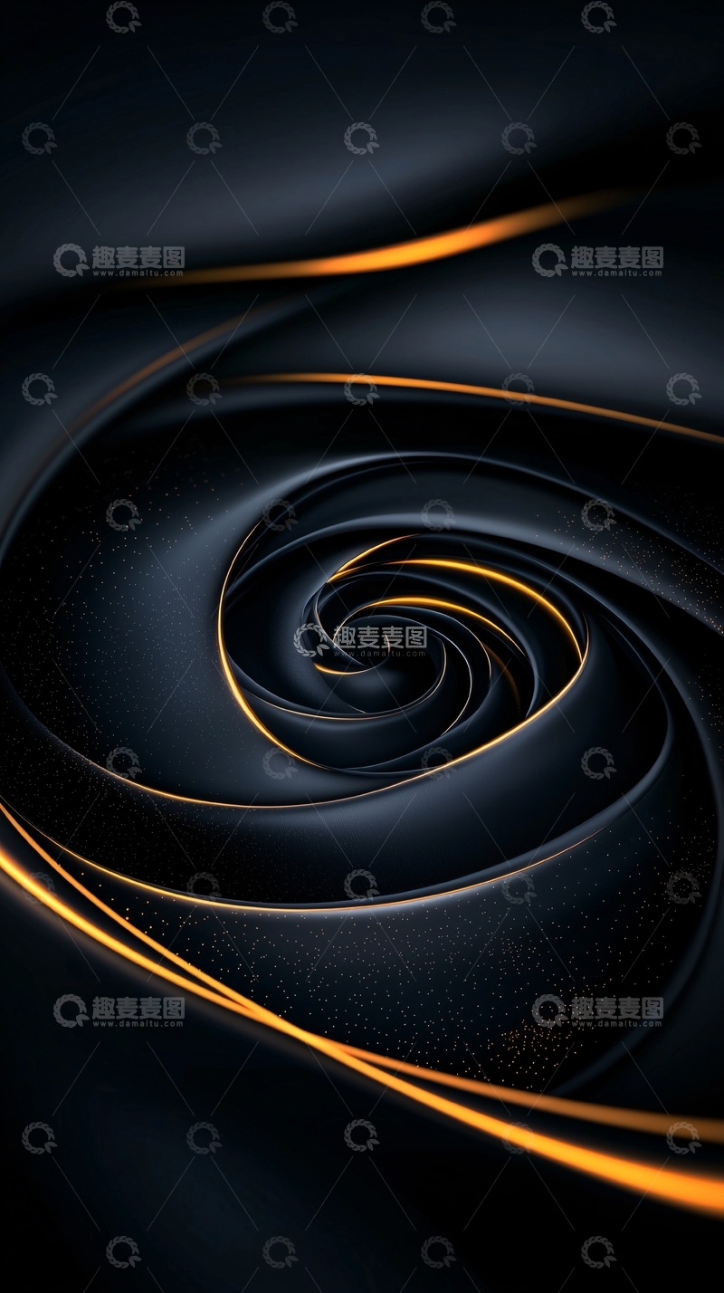 高清大图下载【趣麦麦图】黑色漩涡背景素材