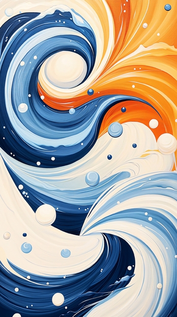 色彩漩涡抽象艺术背景图