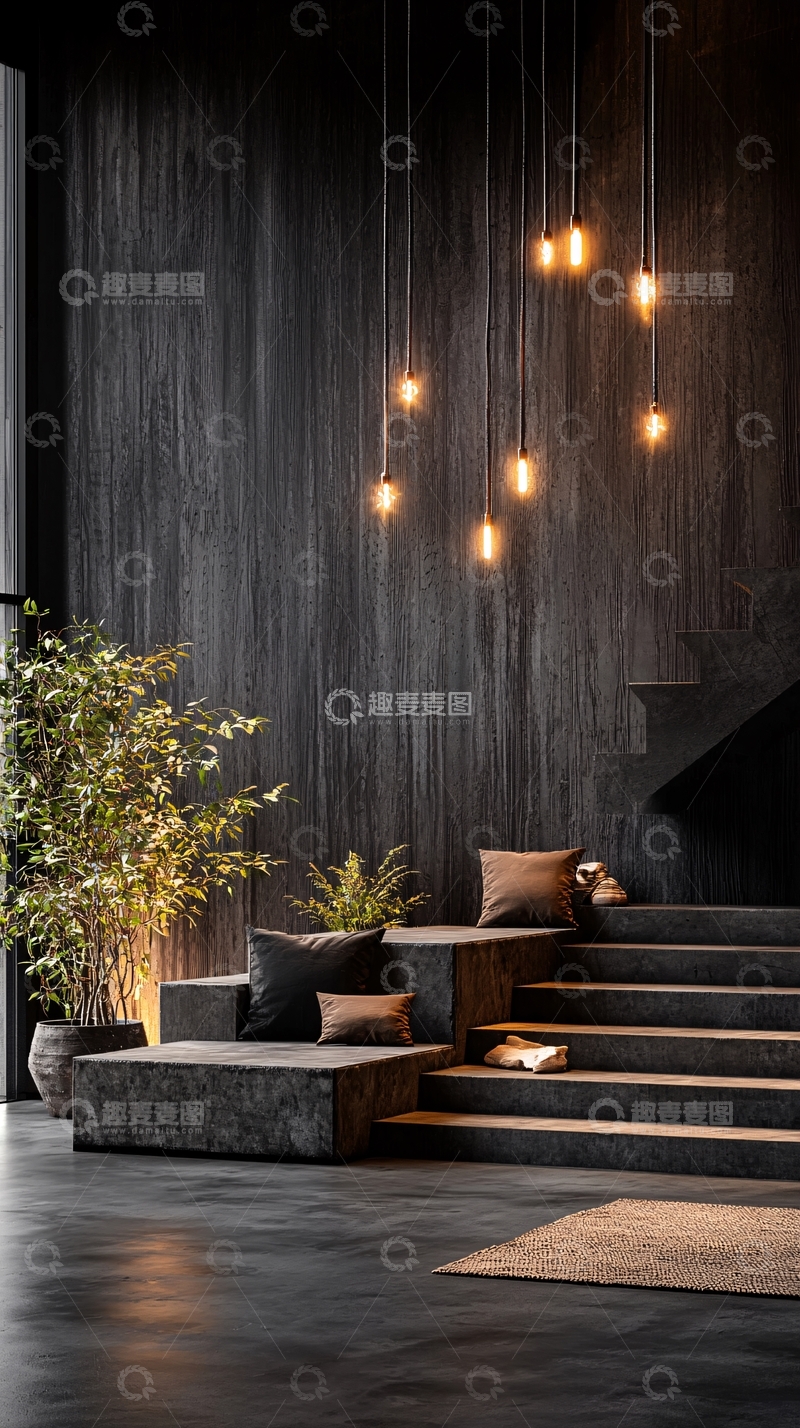 高清大图下载【趣麦麦图】现代简约楼梯设计室内装饰