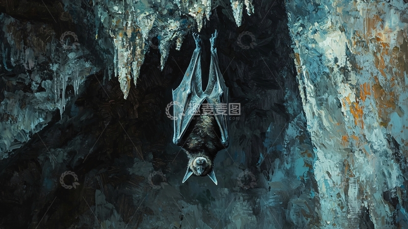 高清大图下载【趣麦麦图】洞穴中的蝙蝠