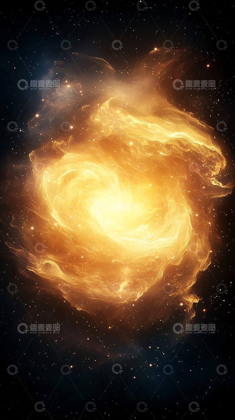 高清大图下载【趣麦麦图】星云漩涡宇宙背景