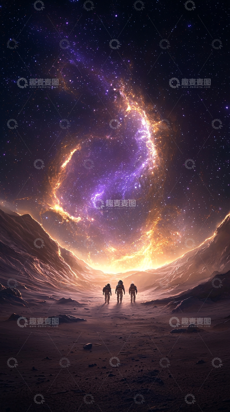 高清大图下载【趣麦麦图】星际探险者高清图片
