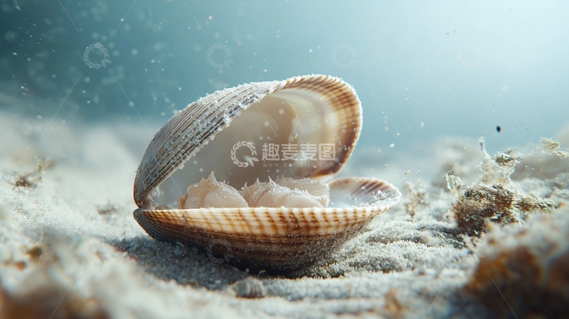 高清大图下载【趣麦麦图】海底贝壳特写