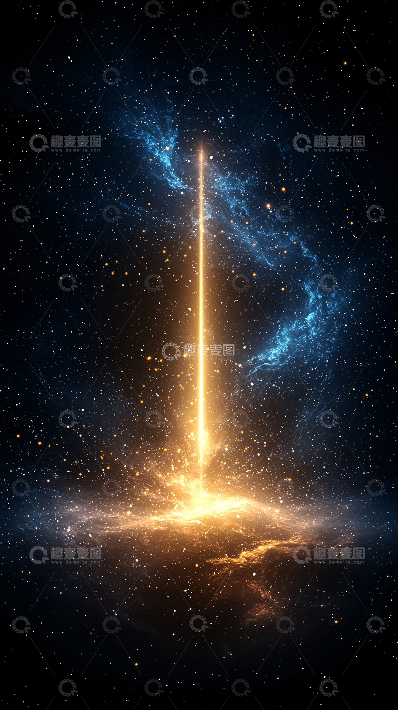 高清大图下载【趣麦麦图】宇宙能量喷射