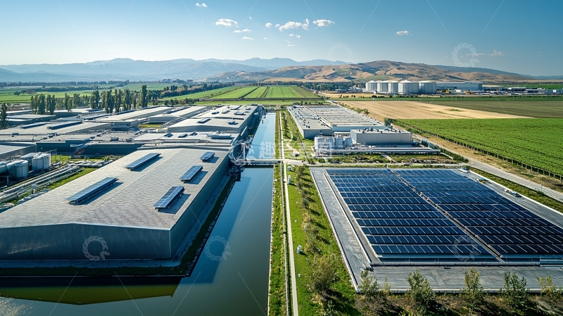 高清大图下载【趣麦麦图】现代化农用设备厂外景