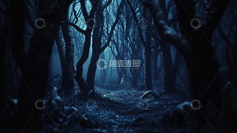 高清大图下载【趣麦麦图】幽暗森林中的神秘景象