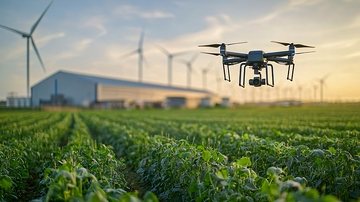 智能农业无人机厂外景