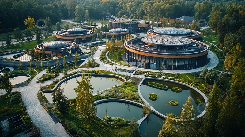 高清大图下载【趣麦麦图】绿色能源塑料回收工厂外景